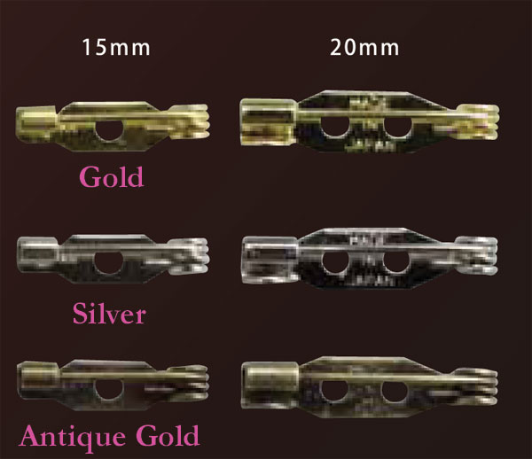 Brooch Pin Gold 15mm (5 pcs)